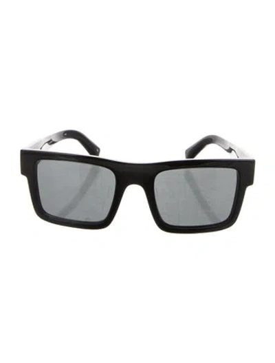 Pre-owned Prada Square Tinted Sunglasses In Black
