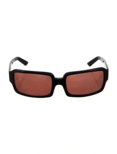 Pre-owned Prada Square Tinted Sunglasses In Black