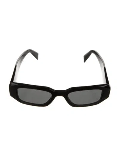 Pre-owned Prada Square Tinted Sunglasses In Black