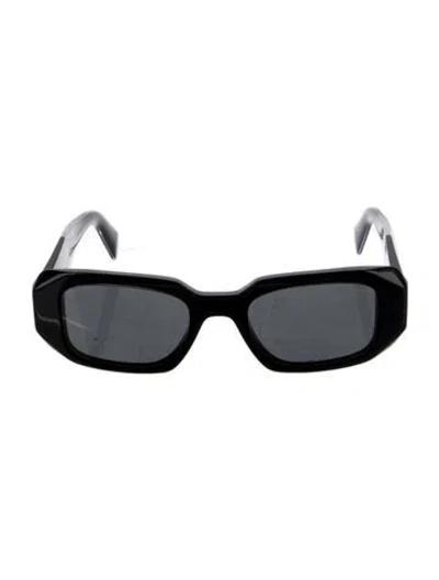 Pre-owned Prada Square Tinted Sunglasses In Black