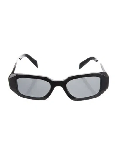 Pre-owned Prada Square Tinted Sunglasses In Black