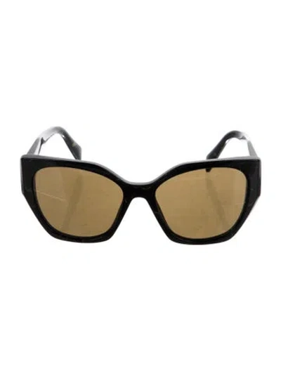 Pre-owned Prada Square Tinted Sunglasses In Black