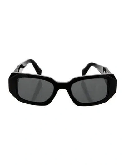 Pre-owned Prada Square Tinted Sunglasses In Black