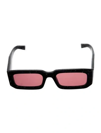 Pre-owned Prada Square Tinted Sunglasses In Black