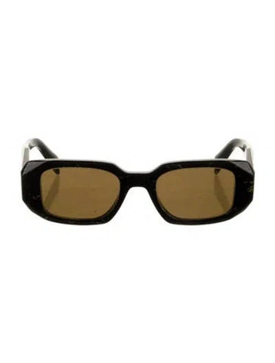 Pre-owned Prada Square Tinted Sunglasses In Black