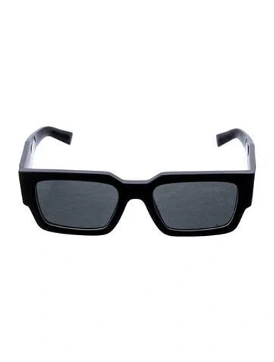 Pre-owned Prada Square Tinted Sunglasses In Black