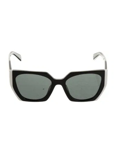 Pre-owned Prada Square Tinted Sunglasses In Black