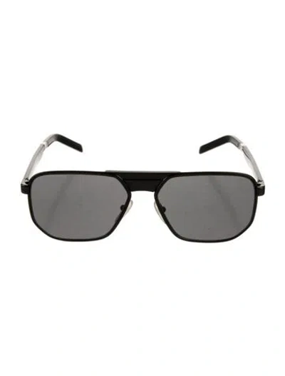 Pre-owned Prada Square Tinted Sunglasses In Black