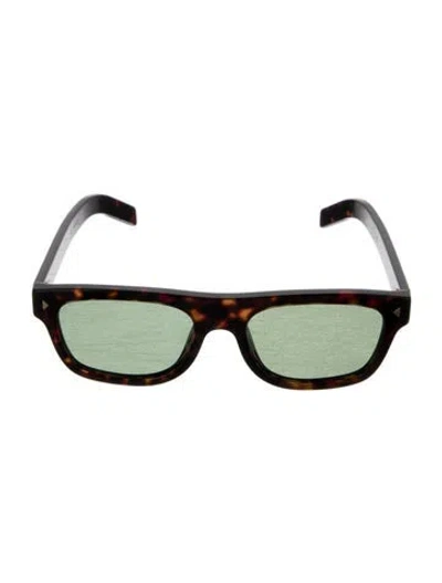 Pre-owned Prada Square Tinted Sunglasses In Black