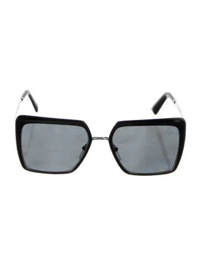 Pre-owned Prada Square Tinted Sunglasses In Black