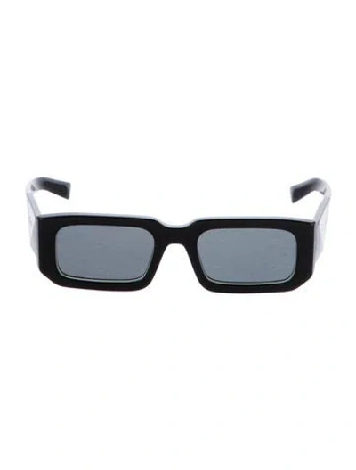 Pre-owned Prada Square Tinted Sunglasses In Black