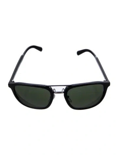 Pre-owned Prada Square Tinted Sunglasses In Black