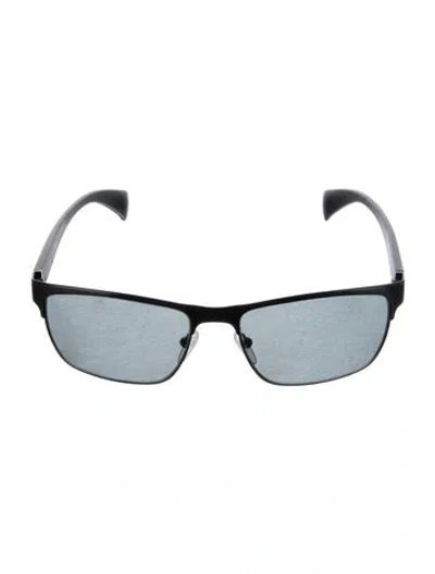 Pre-owned Prada Square Tinted Sunglasses In Black