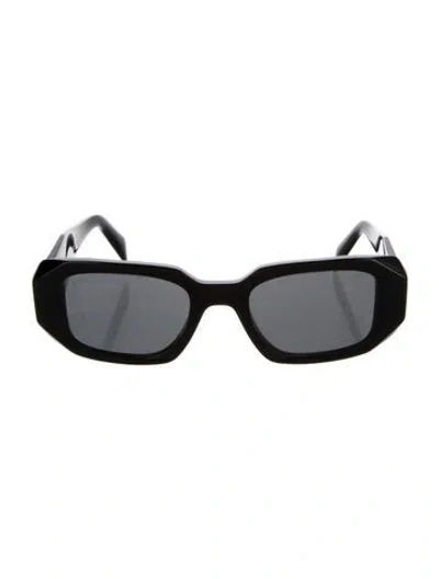 Pre-owned Prada Square Tinted Sunglasses In Black
