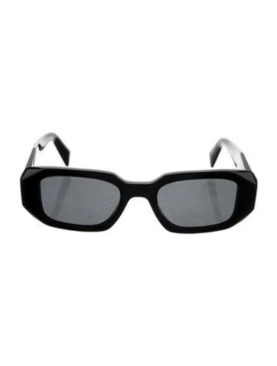 Pre-owned Prada Square Tinted Sunglasses In Black