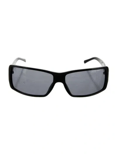 Pre-owned Prada Square Tinted Sunglasses In Black