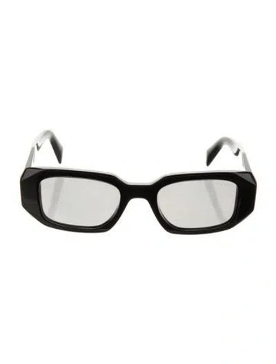 Pre-owned Prada Square Tinted Sunglasses In Black