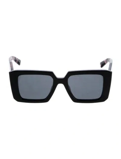 Pre-owned Prada Square Tinted Sunglasses In Black