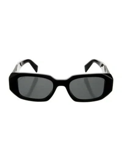 Pre-owned Prada Square Tinted Sunglasses In Black