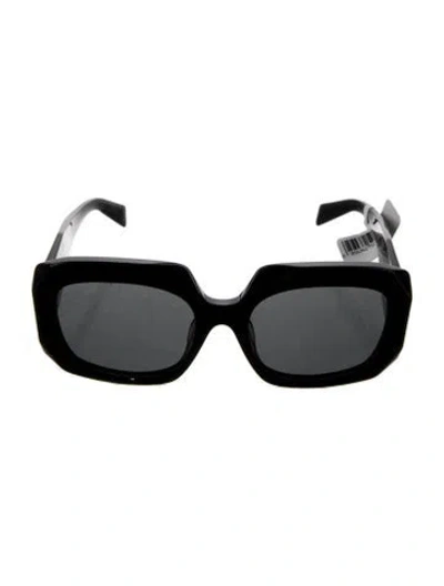 Pre-owned Prada Square Tinted Sunglasses In Black