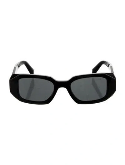 Pre-owned Prada Square Tinted Sunglasses In Black