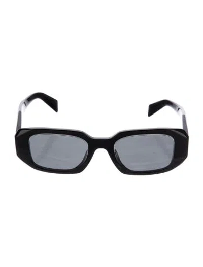 Pre-owned Prada Square Tinted Sunglasses In Black