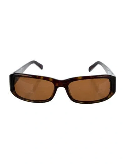 Pre-owned Prada Square Tinted Sunglasses In Black