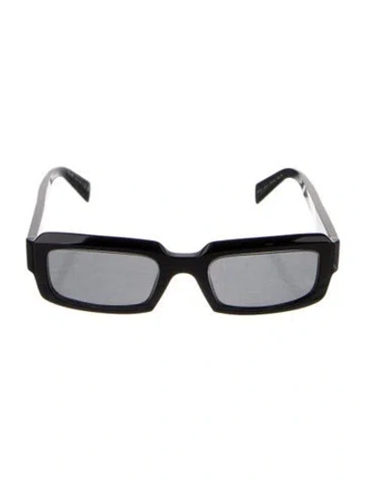 Pre-owned Prada Square Tinted Sunglasses In Black