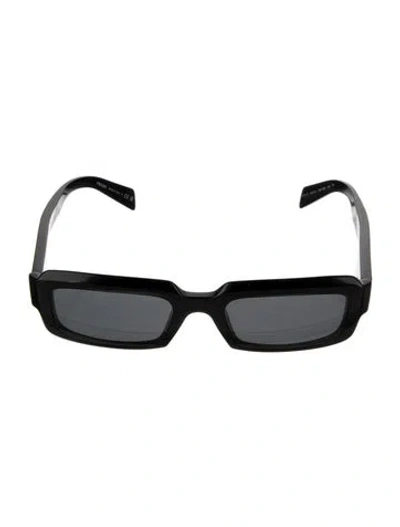 Pre-owned Prada Square Tinted Sunglasses In Black