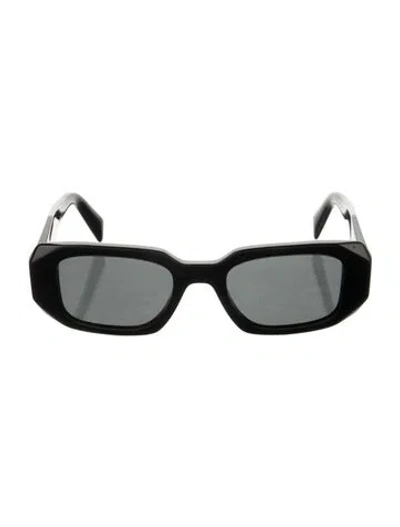 Pre-owned Prada Square Tinted Sunglasses In Black