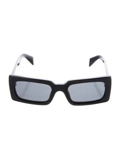 Pre-owned Prada Square Tinted Sunglasses In Black