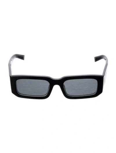 Pre-owned Prada Square Tinted Sunglasses In Black