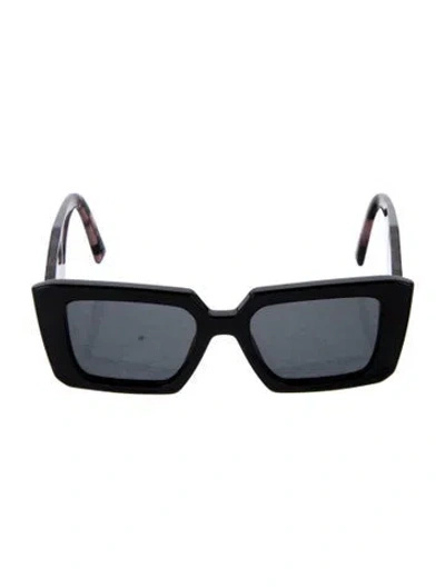 Pre-owned Prada Square Tinted Sunglasses In Black