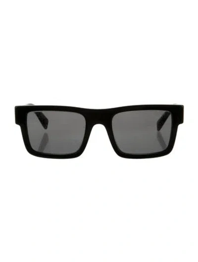 Pre-owned Prada Square Tinted Sunglasses In Black