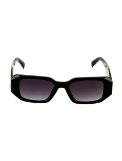 Pre-owned Prada Square Tinted Sunglasses In Black