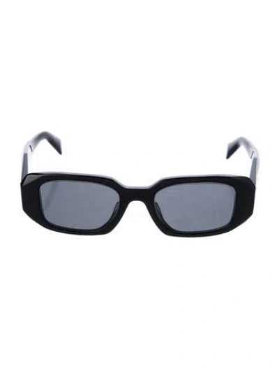 Pre-owned Prada Square Tinted Sunglasses In Black