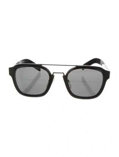 Pre-owned Prada Square Tinted Sunglasses In Black