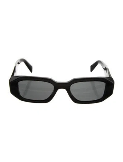 Pre-owned Prada Square Tinted Sunglasses In Black