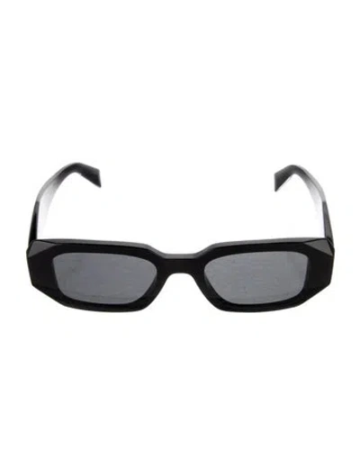 Pre-owned Prada Square Tinted Sunglasses In Black