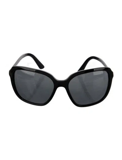 Pre-owned Prada Square Tinted Sunglasses In Black