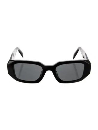 Pre-owned Prada Square Tinted Sunglasses In Black