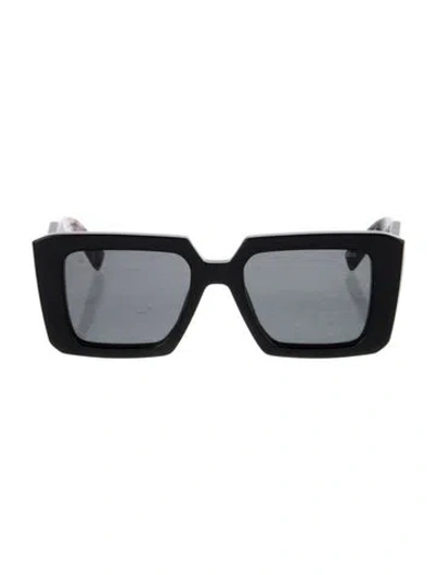 Pre-owned Prada Square Tinted Sunglasses In Black