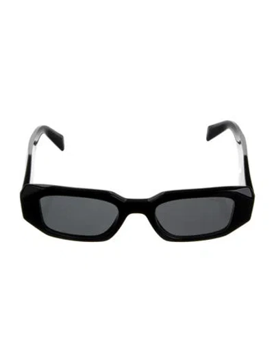 Pre-owned Prada Square Tinted Sunglasses In Black