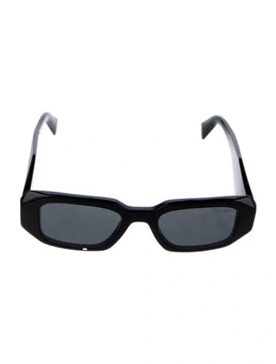 Pre-owned Prada Square Tinted Sunglasses In Black