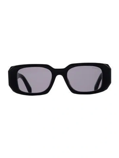 Pre-owned Prada Square Tinted Sunglasses In Black
