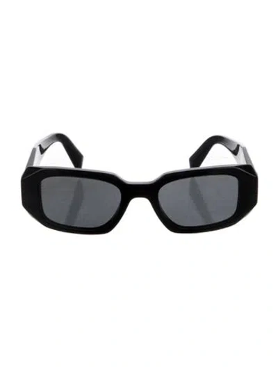 Pre-owned Prada Square Tinted Sunglasses In Black