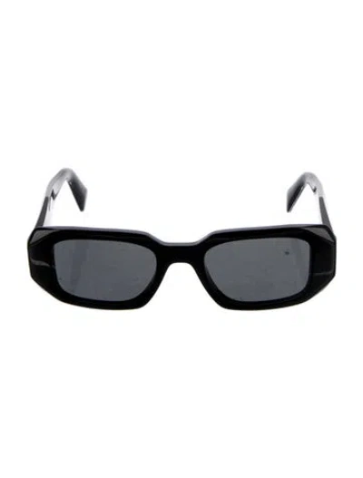 Pre-owned Prada Square Tinted Sunglasses In Black