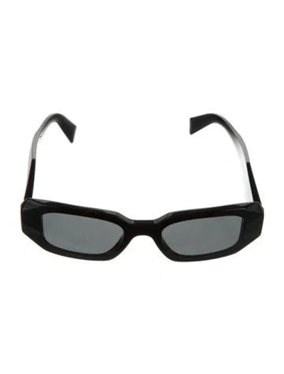 Pre-owned Prada Square Tinted Sunglasses In Black
