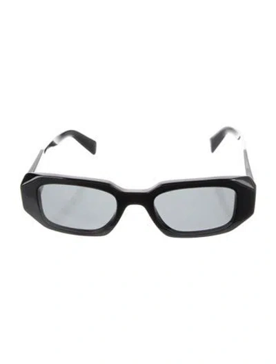 Pre-owned Prada Square Tinted Sunglasses In Black