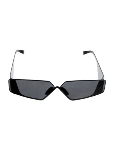 Pre-owned Prada Square Tinted Sunglasses In Black